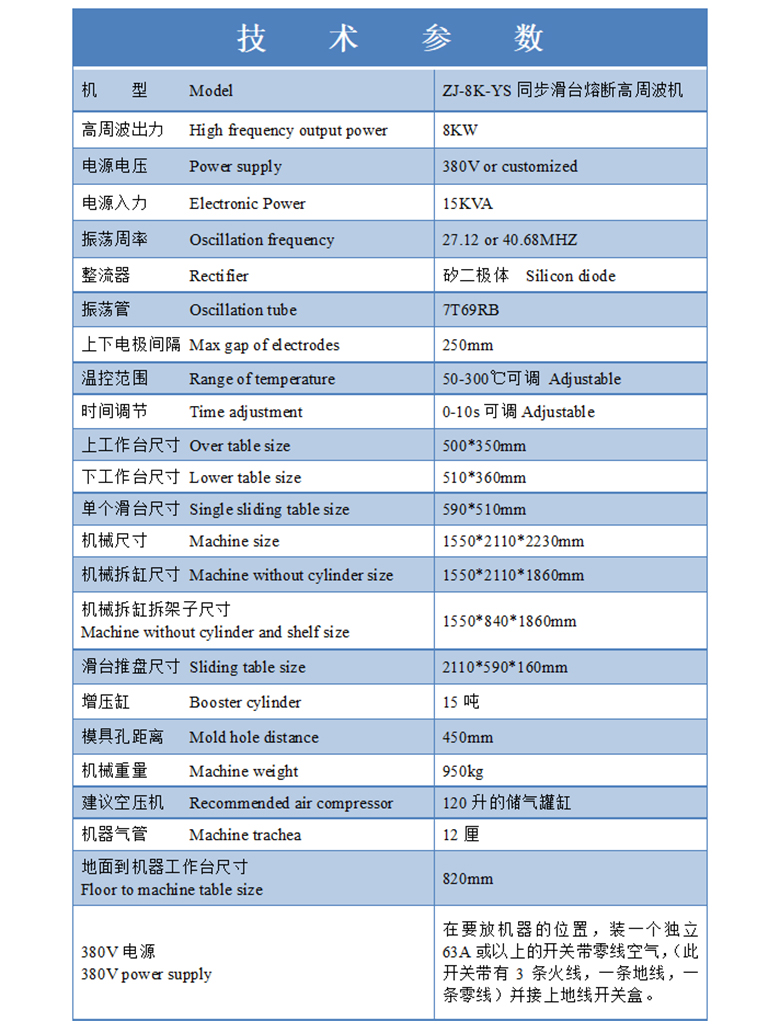 自動高周波同步熔斷機(jī)